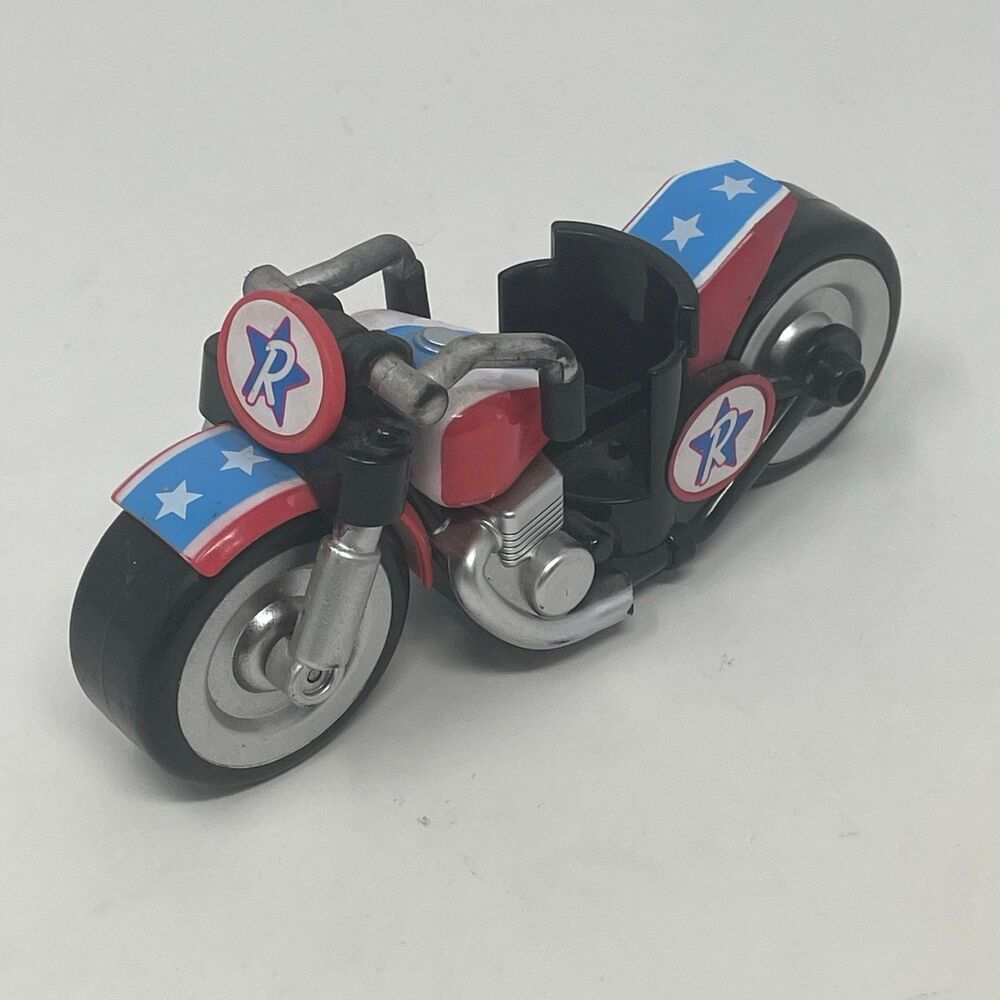 Ryan’s World Patriotic pull back motorcycle 2019 Red White Blue Stars Stripes‎